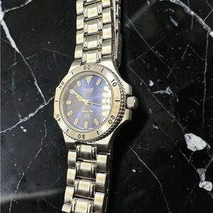 Bulova Marine Star Women’s Silver Stainless Steel Watch with Blue Dial